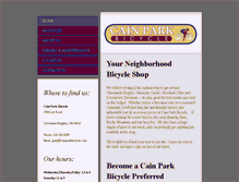 Tablet Screenshot of cainparkbicycle.com